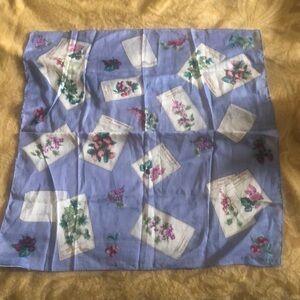 Laura Ashley Vintage 100% Soft Cotton Handkerchief / Authentic / Gently Used